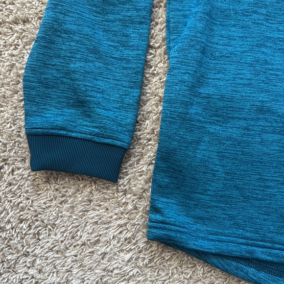 NWT Mens Under Armour Techno Teal Fleece 1/2Zip Pullover Jacket 1320745 Size XXL - Picture 5 of 12